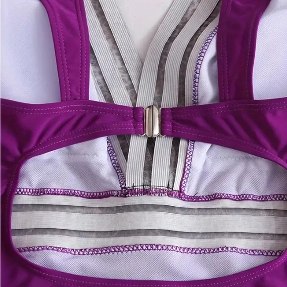 Swimsuit-Purple & Leapoard One Piece NWT - Picture 5 of 6